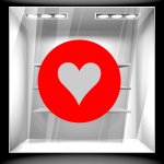 Αυτοκόλλητο Αγίου Βαλεντίνου - Heart